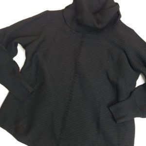 Cyrus Fawny Cowl Neck Ribbed Pullover